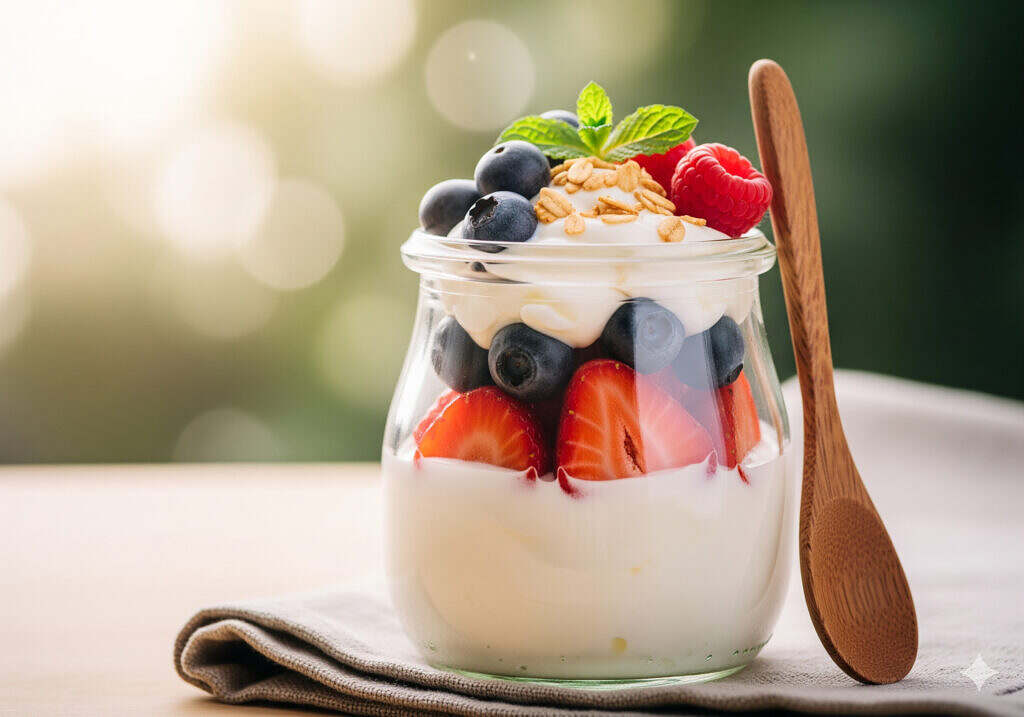 Anregung des Stoffwechsels Joghurt