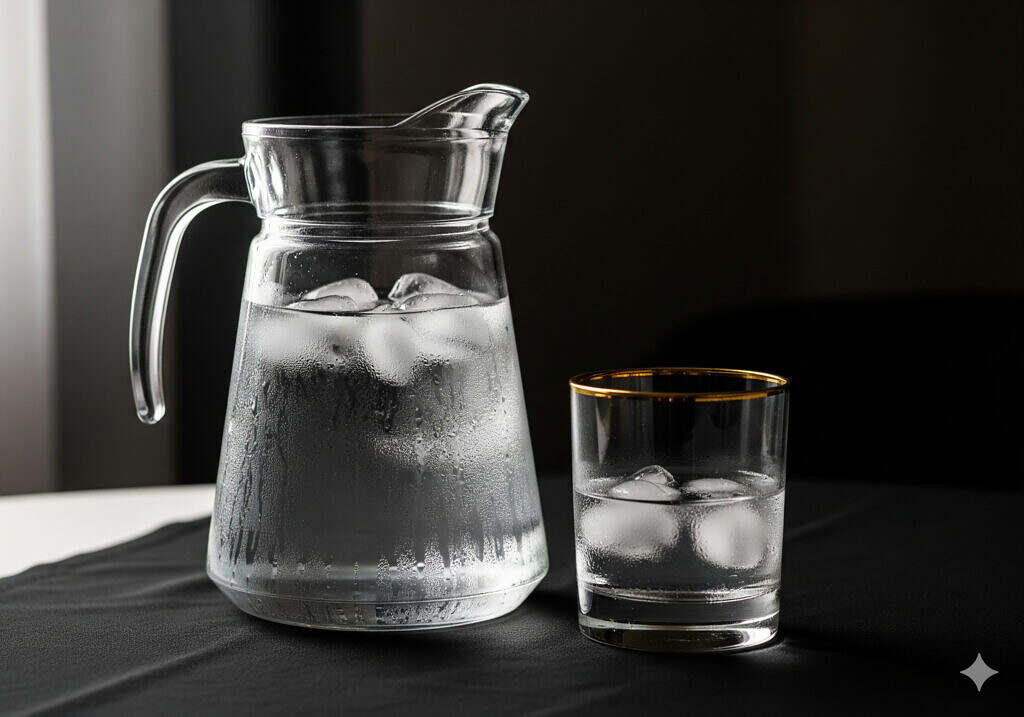 Anregung des Stoffwechsels Mindestens 2 Liter Stilles Mineralwasser am Tag trinken